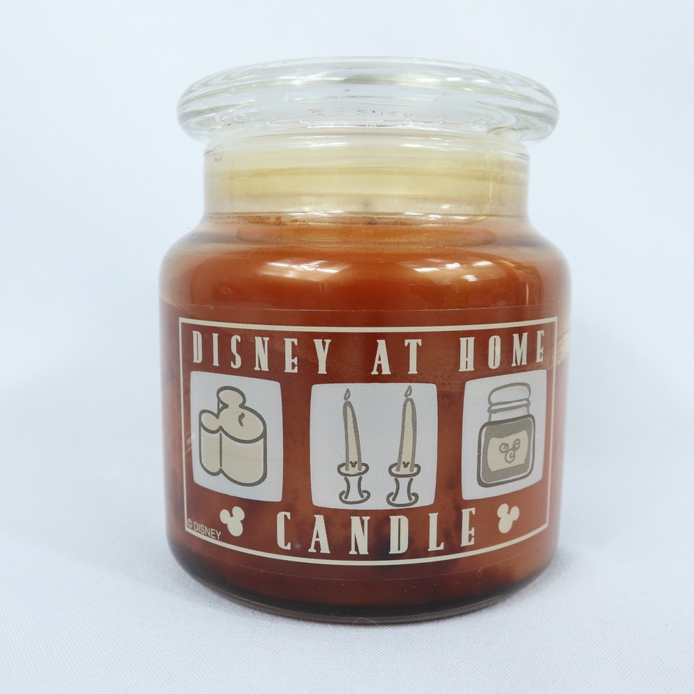 Disney Parks Disney At Home Candle Jar Pumpkin Scented Fall Fragrance RARE LOOK